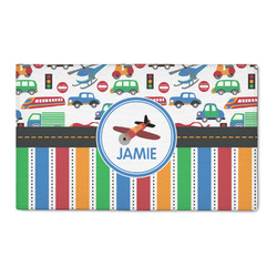 Transportation & Stripes 3' x 5' Indoor Area Rug (Personalized)