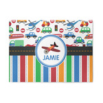 Transportation & Stripes 5' x 7' Patio Rug (Personalized)