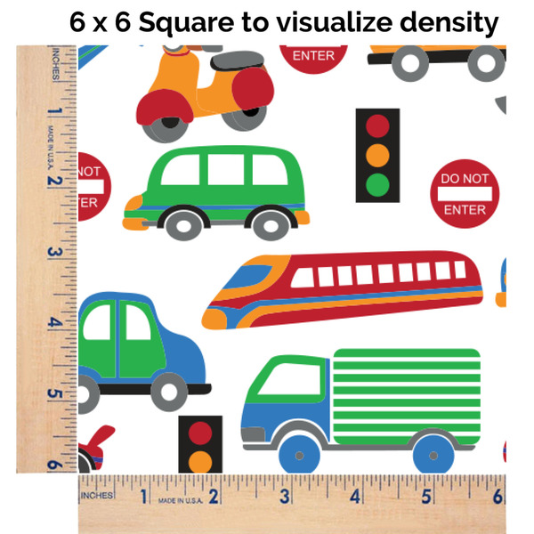 Transportation & Stripes 6x6 Swatch of Fabric