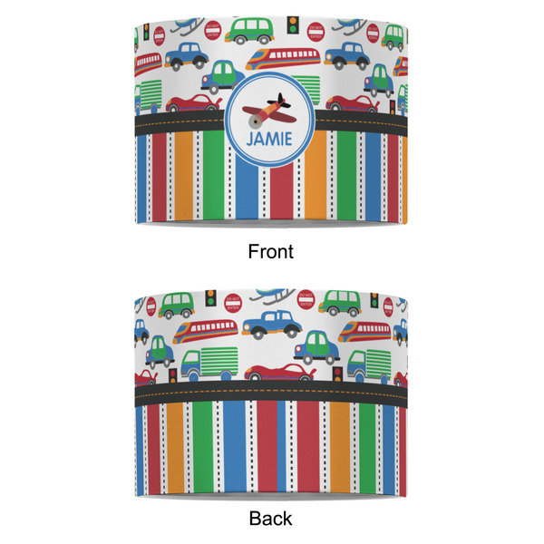 Transportation & Stripes 8" Drum Lampshade - APPROVAL (Fabric)