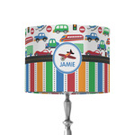 Transportation & Stripes 8" Drum Lamp Shade - Fabric (Personalized)