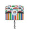 Transportation & Stripes 8" Drum Lampshade - ON STAND (Fabric)