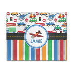Transportation & Stripes 8' x 10' Indoor Area Rug (Personalized)