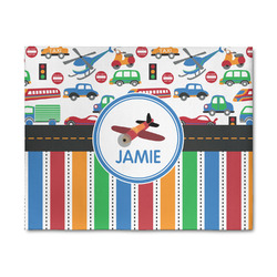 Transportation & Stripes 8' x 10' Indoor Area Rug (Personalized)