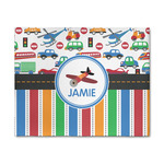 Transportation & Stripes 8' x 10' Patio Rug (Personalized)