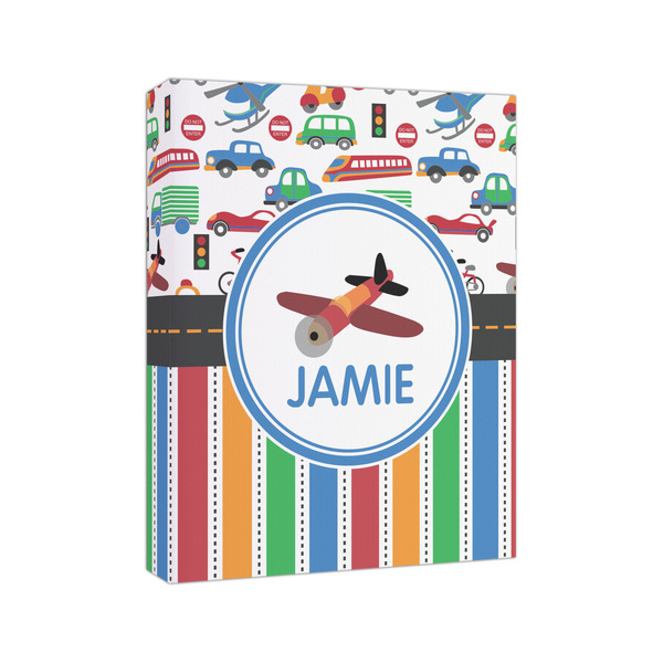 Transportation & Stripes 8x10 - Canvas Print - Angled View