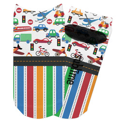 Transportation & Stripes Adult Ankle Socks (Personalized)