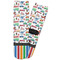 Transportation & Stripes Adult Crew Socks - Single Pair - Front and Back