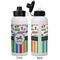 Transportation & Stripes Aluminum Water Bottle - White APPROVAL