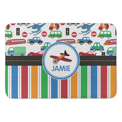 Transportation & Stripes Anti-Fatigue Kitchen Mat (Personalized)