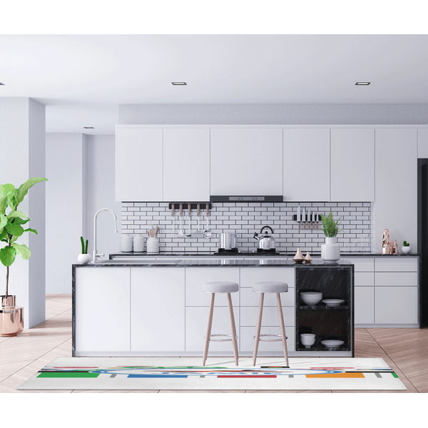 Transportation & Stripes Area Rug Sizes