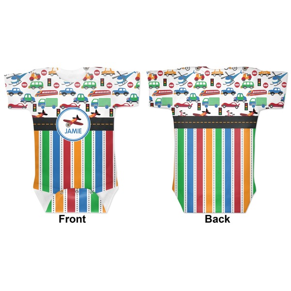 Transportation & Stripes Baby Bodysuit Approval