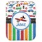 Transportation & Stripes Baby Swaddling Blanket (Personalized)