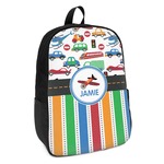 Transportation & Stripes Kids Backpack (Personalized)