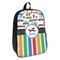 Transportation & Stripes Backpack - angled view