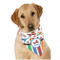 Transportation & Stripes Dog Bandana Scarf w/ Name or Text