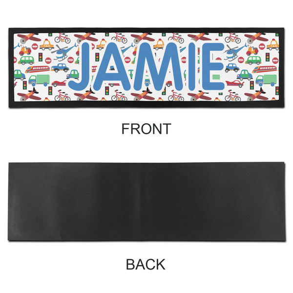 Transportation & Stripes Bar Mat - Large - APPROVAL