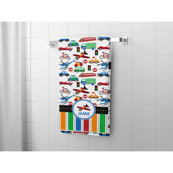 Transportation & Stripes Bath Towel - LIFESTYLE