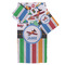 Transportation & Stripes Bath Towel Set - 3 Pcs (Personalized)
