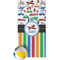 Transportation & Stripes Beach Towel (Personalized)