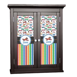 Transportation & Stripes Cabinet Decal - Custom Size (Personalized)