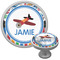 Transportation & Stripes Cabinet Knob (Silver) (Personalized)