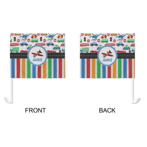 Transportation & Stripes Car Flag - Large - APPROVAL