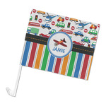 Transportation & Stripes Car Flag - Large (Personalized)