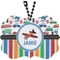 Transportation & Stripes Rear View Mirror Charm (Personalized)