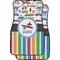 Transportation & Stripes Car Floor Mats (Personalized)