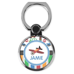 Transportation & Stripes Cell Phone Ring Stand & Holder (Personalized)