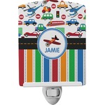 Transportation & Stripes Ceramic Night Light (Personalized)