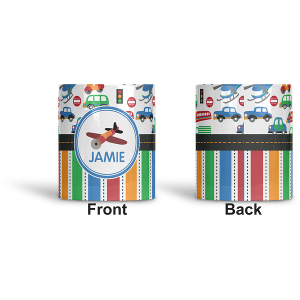 Transportation & Stripes Ceramic Pen Holder - Apvl