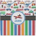 Transportation & Stripes Ceramic Tile Hot Pad (Personalized)