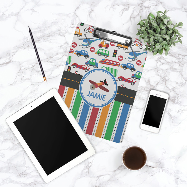 Transportation & Stripes Clipboard - Lifestyle Photo
