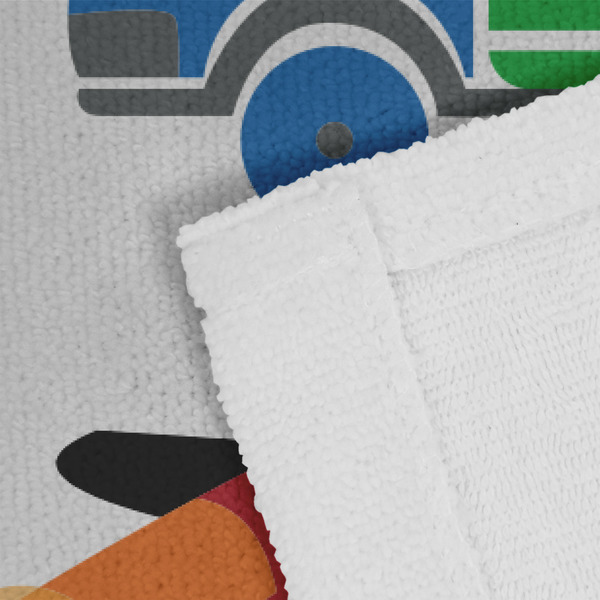 Transportation & Stripes Close up of Fabric