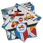 Transportation & Stripes Cloth Napkins (Set of 4) (Personalized)