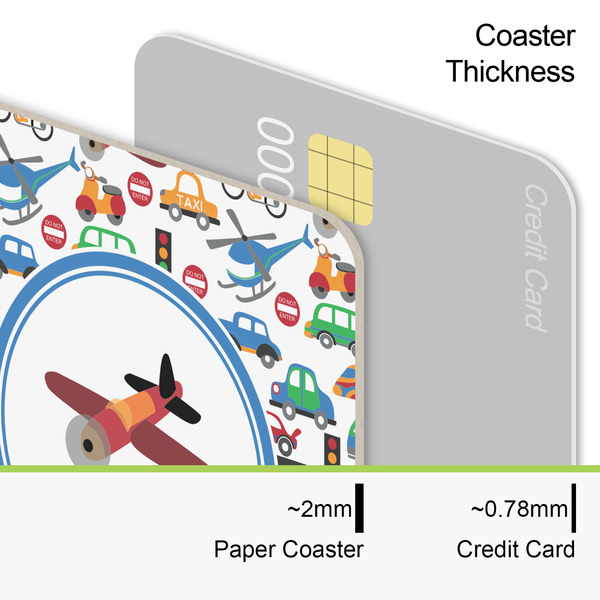 Transportation & Stripes Coaster Thickness