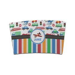 Transportation & Stripes Coffee Cup Sleeve (Personalized)