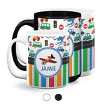 Transportation & Stripes Coffee Mugs (Personalized)