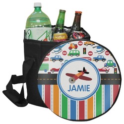 Transportation & Stripes Collapsible Cooler & Seat (Personalized)