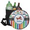 Transportation & Stripes Collapsible Personalized Cooler & Seat