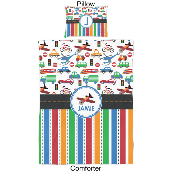Transportation & Stripes Comforter Set - Twin - Approval