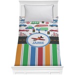 Transportation & Stripes Comforter - Twin XL (Personalized)