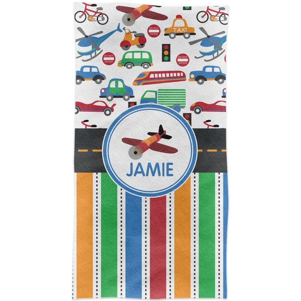 Transportation & Stripes Crib Comforter/Quilt - Apvl