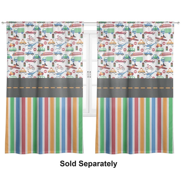 Transportation & Stripes Curtains