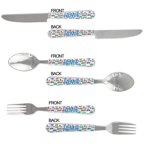 Transportation & Stripes Cutlery Set - APPROVAL
