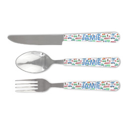 Transportation & Stripes Cutlery Set (Personalized)
