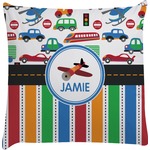 Transportation & Stripes Decorative Pillow Case (Personalized)