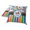 Transportation & Stripes Decorative Pillow Case - TWO